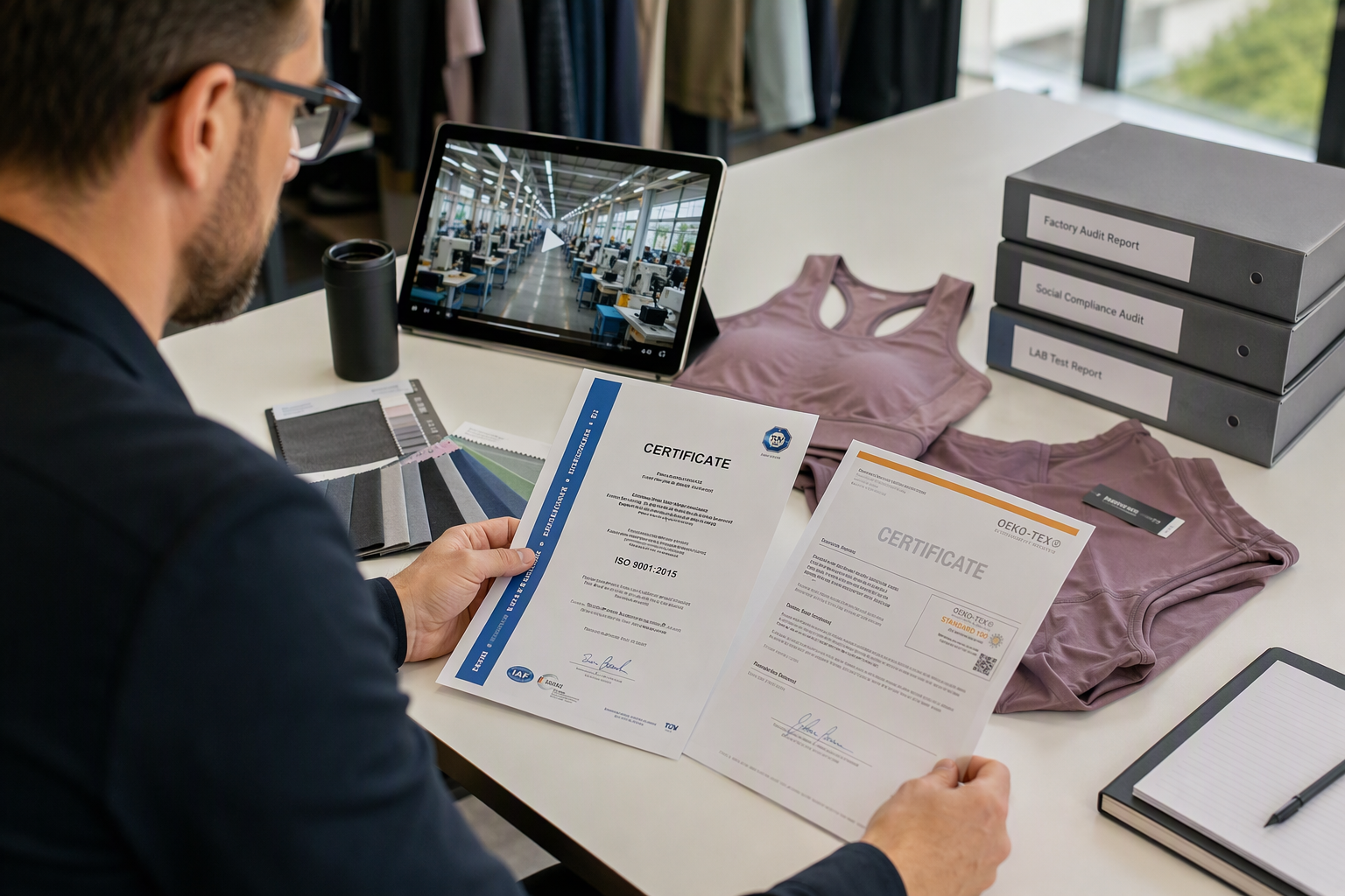 Activewear Manufacturer Evaluation Factory Capacity, QC Process, and Certifications