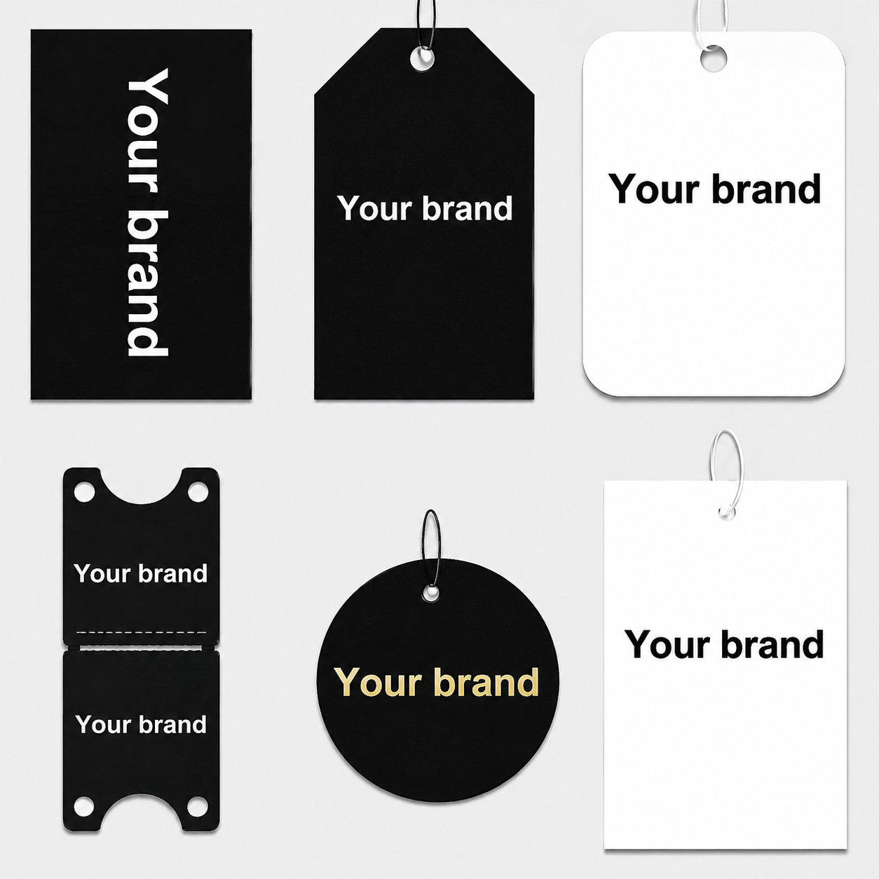 Custom hang tag samples