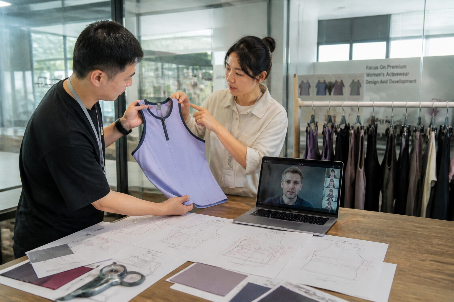 OEM and ODM Sportswear Manufacturing CAD Pattern Making and Automated Fabric Cutting