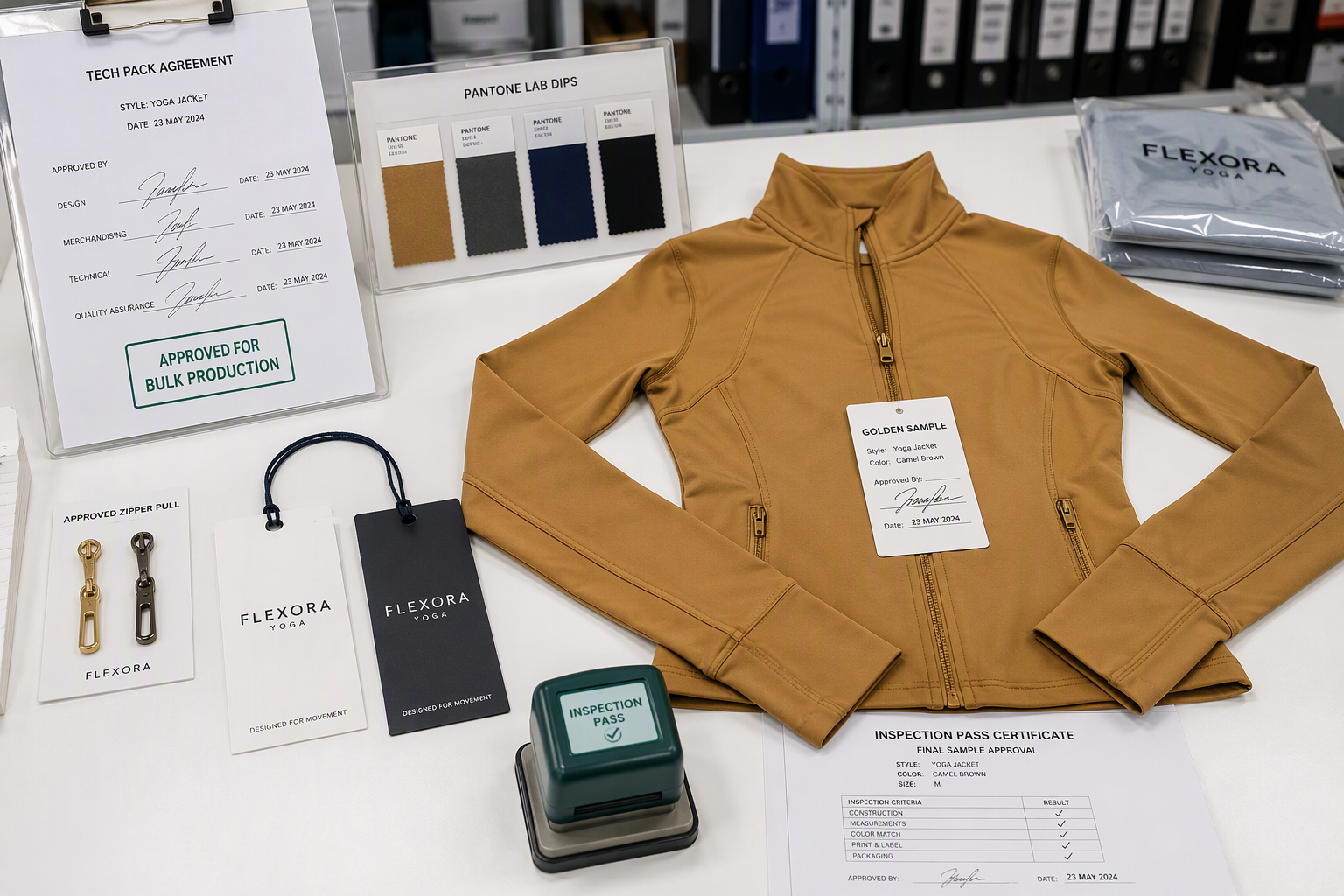 clothing manufacturer bulk order activewear production process