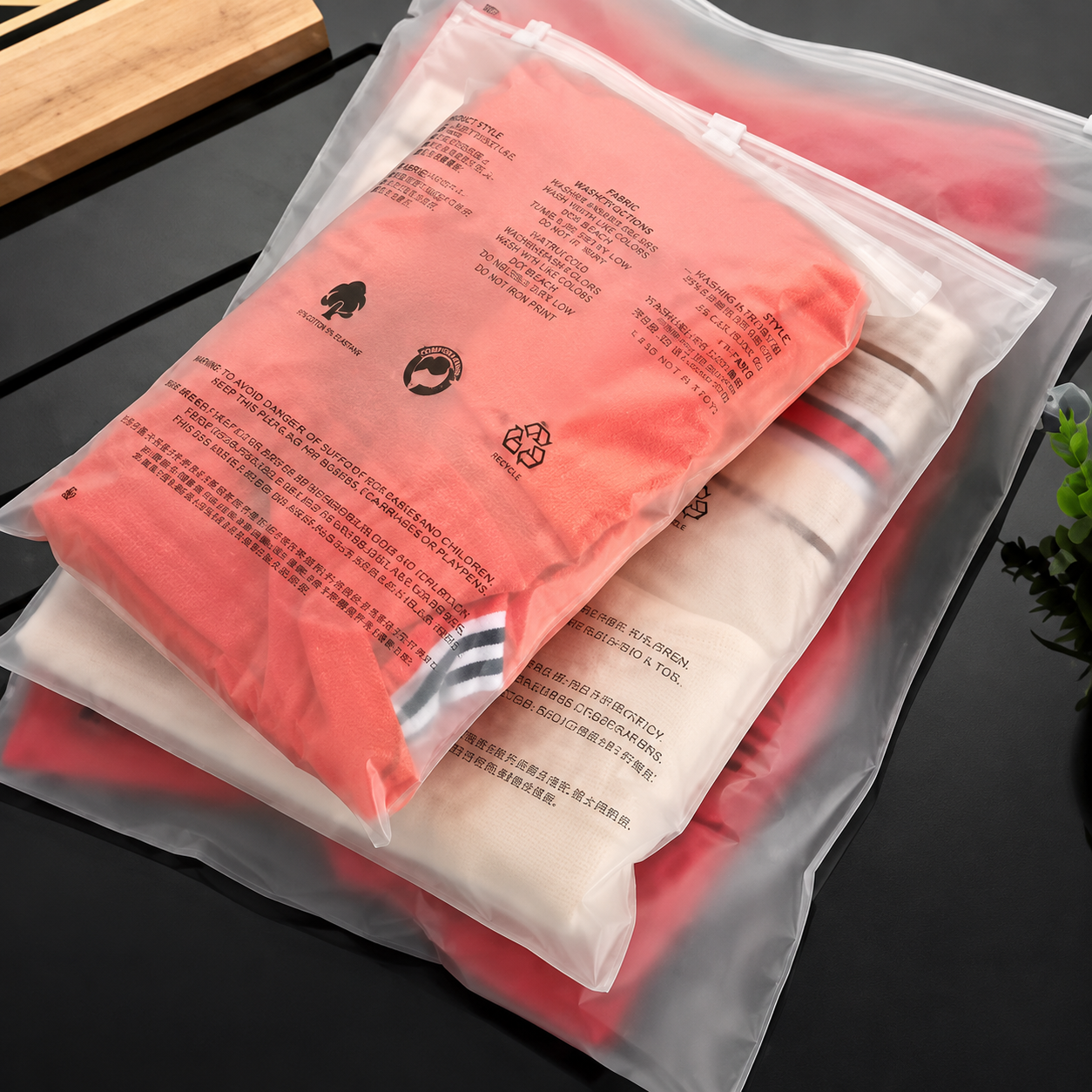 Branded poly mailer and box packaging