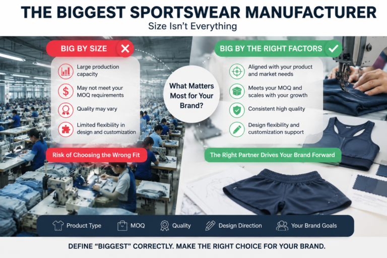 Who is the biggest sportswear manufacturer?
