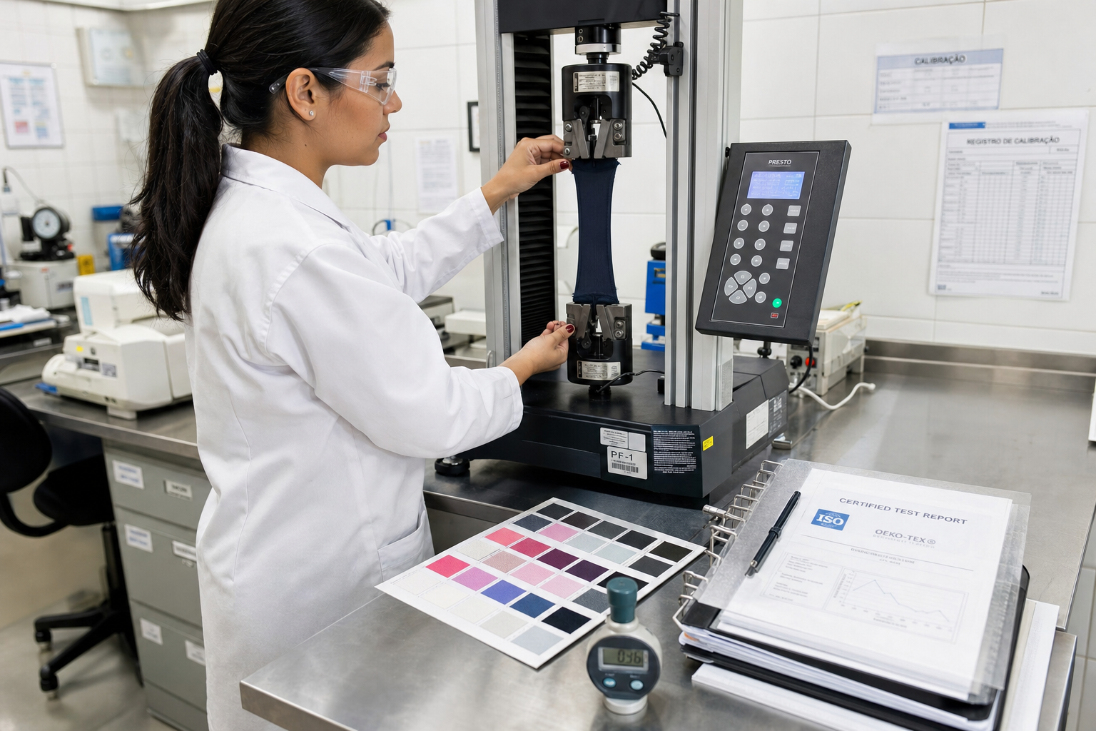 Sportswear Fabric Testing and Certification Tensile Strength and Color Fastness Lab Verification