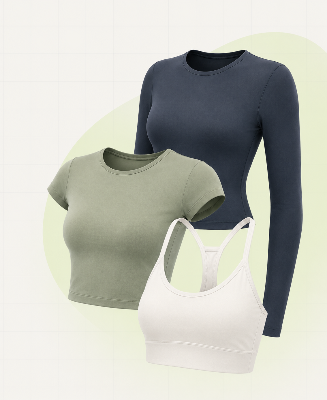 Custom yoga top mockup
