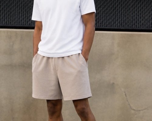 Unisex mesh & woven shorts