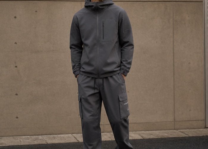 Wide-leg unisex track pants
