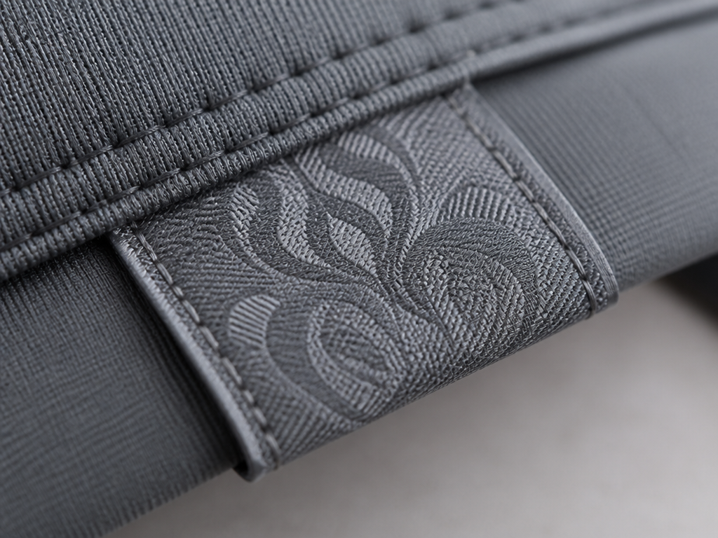 Flat embroidery detail